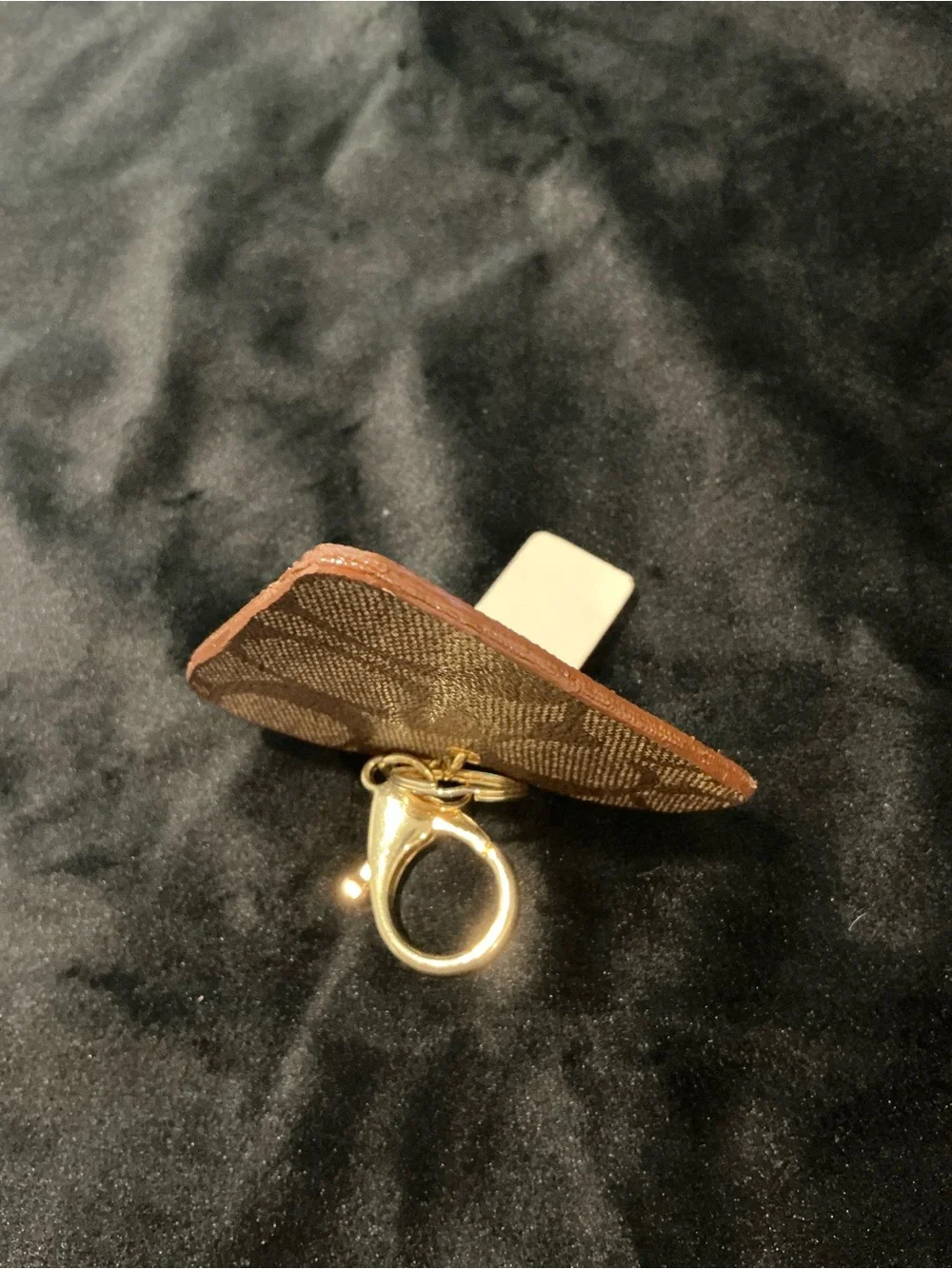 Handmade key/bag charm with Coach Hangtag